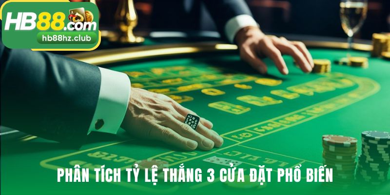 Tỷ lệ thắng 3 cửa đặt làm rõ lợi thế 1.06% của cửa Banker